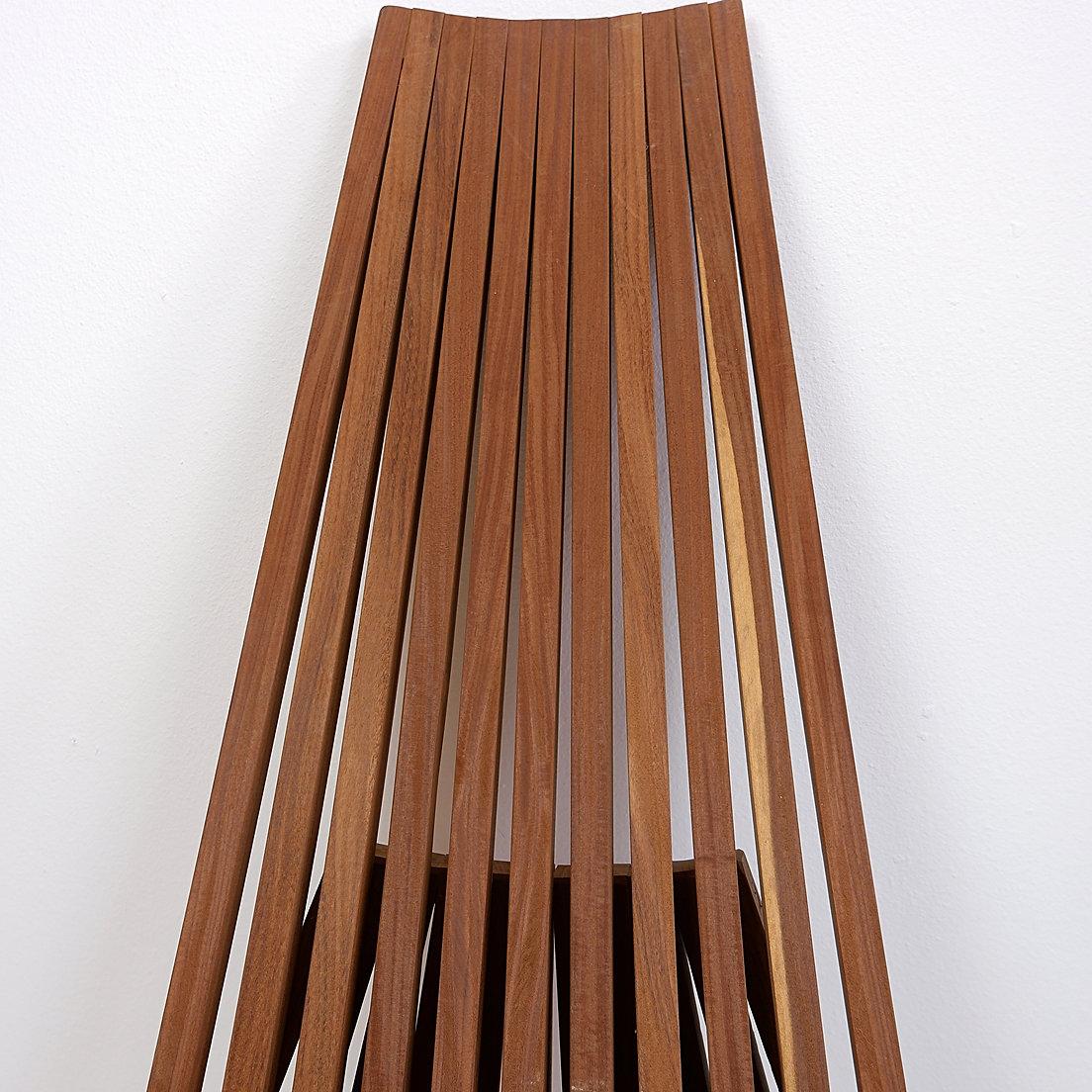 Mid-Century Modern Pair of Teak Folding Chairs - indoor outdoor