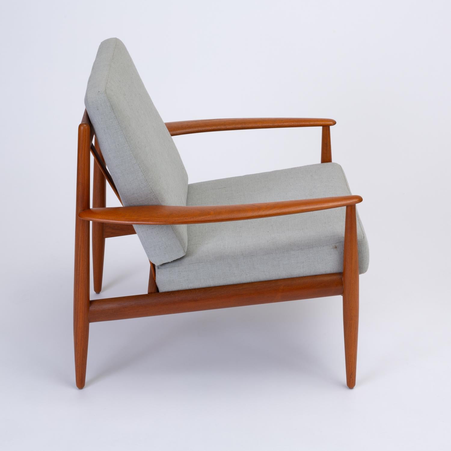 Pair of Teak Lounge Chairs by Grete Jalk for France & Son 4