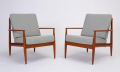 Pair of Teak Lounge Chairs by Grete Jalk for France & Son
