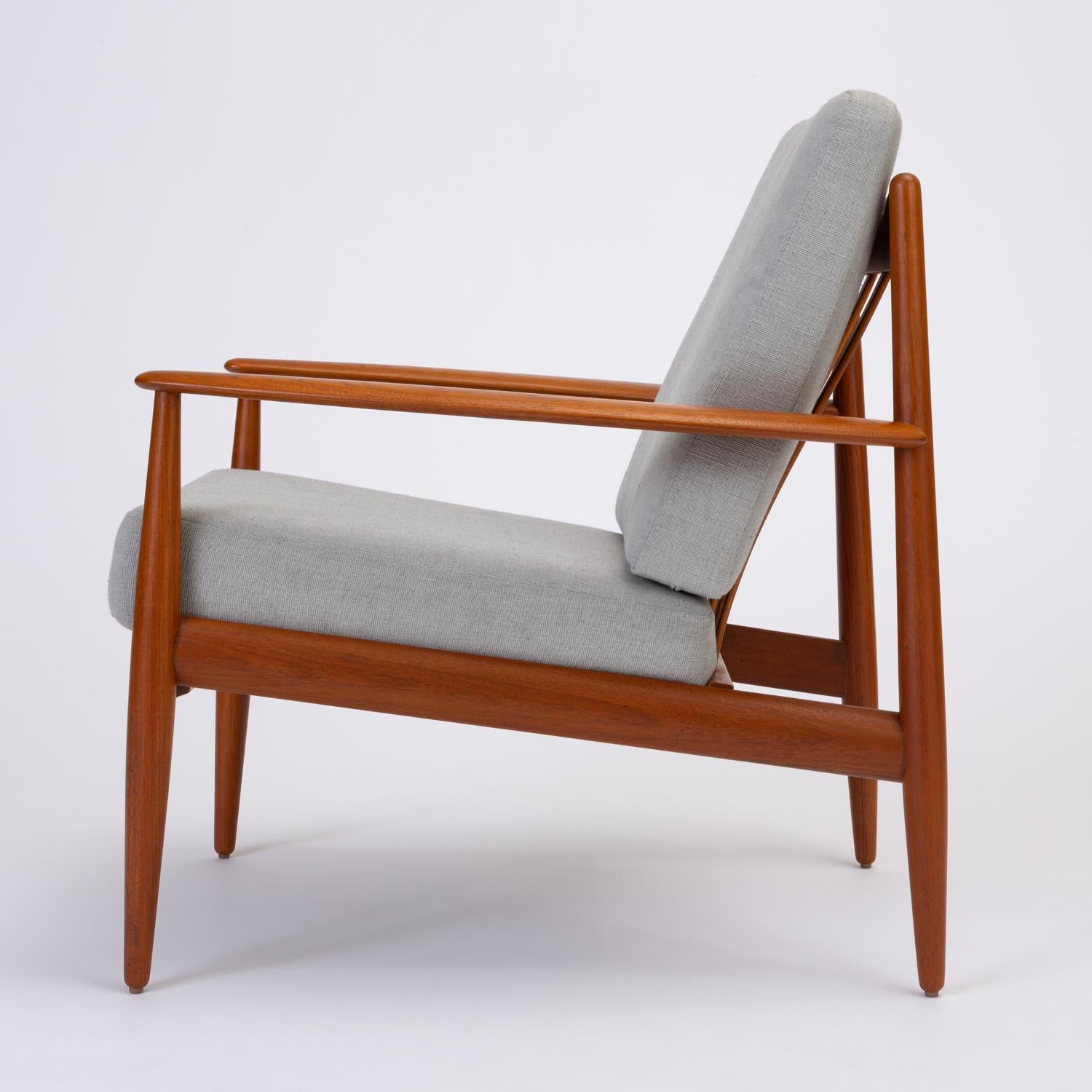 Pair of Teak Lounge Chairs by Grete Jalk for France & Son 1