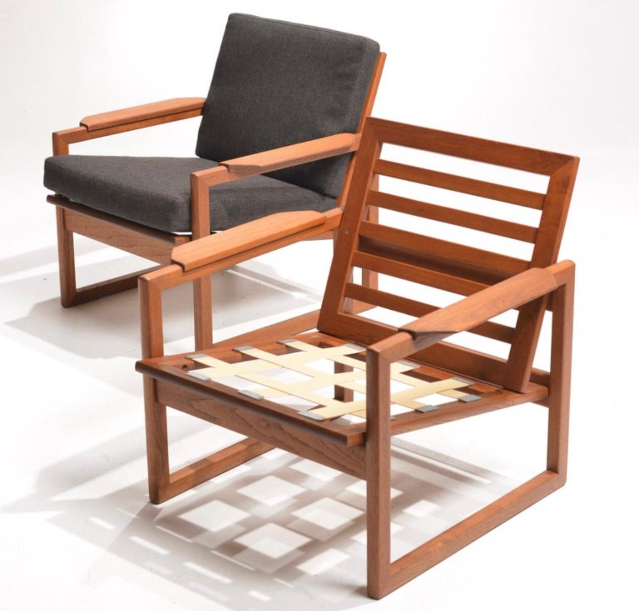Pair of Teak Lounge Chairs by Sven Ellekaer for Komfort, Denmark, 1960s en venta 7