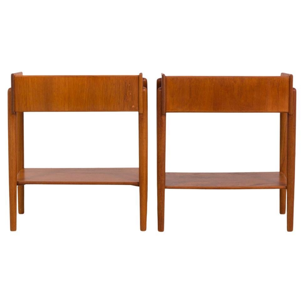 Danois Paire de tables de nuit en teck Model 148 de Børge Mogensen en vente