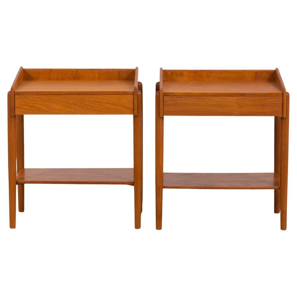 Paire de tables de nuit en teck Model 148 de Børge Mogensen