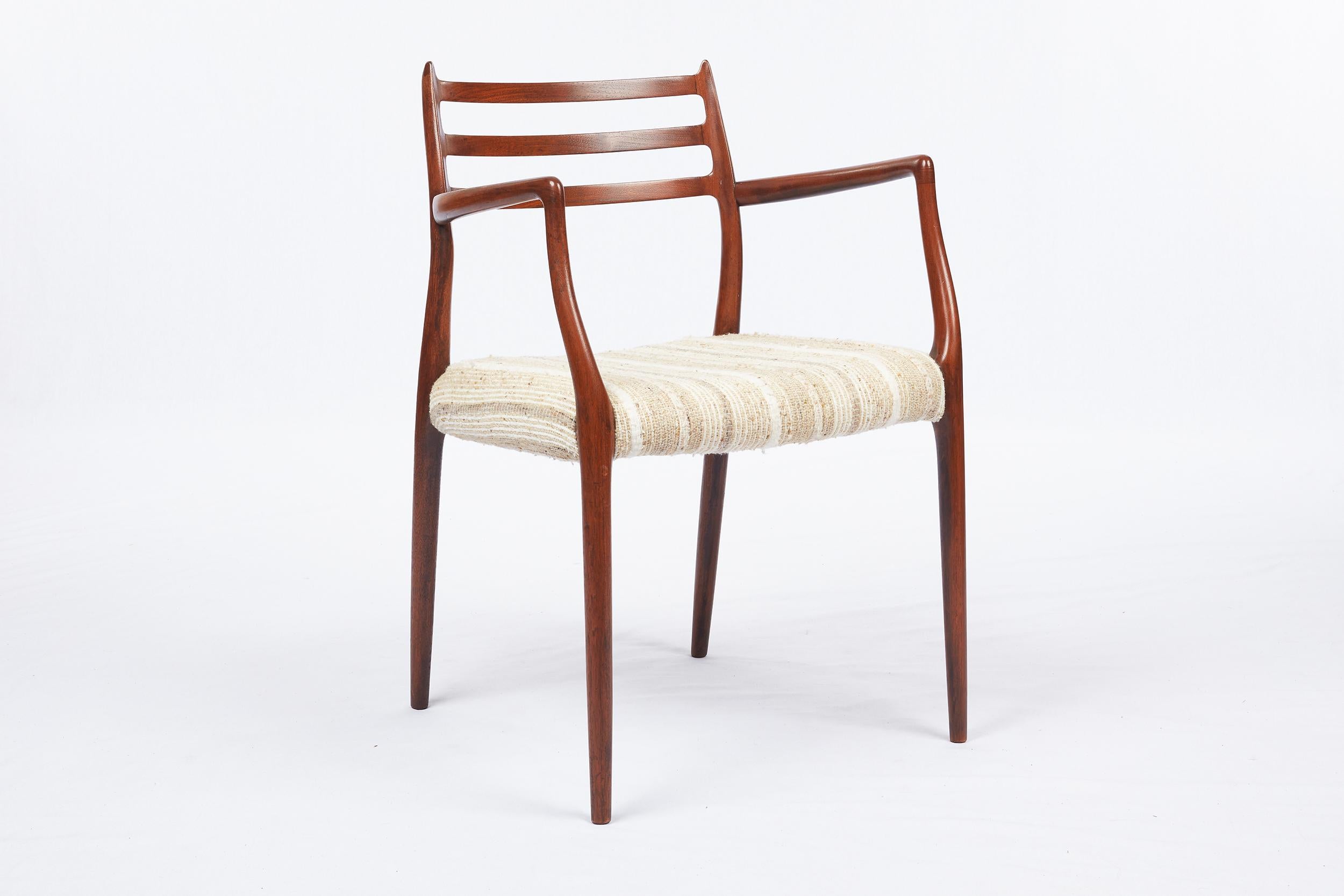 Pair of Teak Niels Moller Armchairs Model 62 In Good Condition In Los Angeles, CA