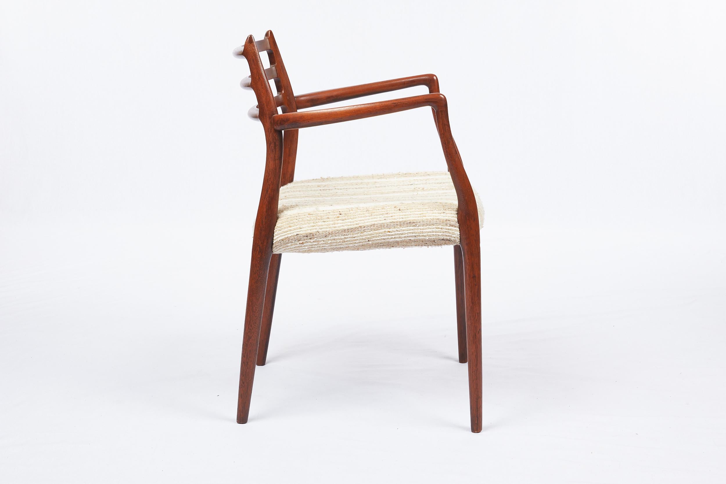 20th Century Pair of Teak Niels Moller Armchairs Model 62