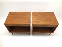 Pair of Teak Nightstands by Hans C. Andersen for Gunnar Schwartz
