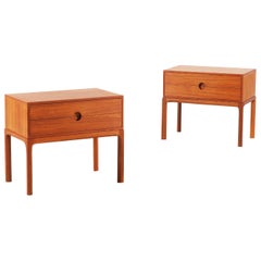 Pair of Teak Nightstands by Aksel Kjersgaard, 1955