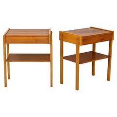 Pair of Teak Nightstands