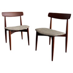 Coppia di sedie da pranzo laterali in teak di H. W. A. Klein per AM Mobler