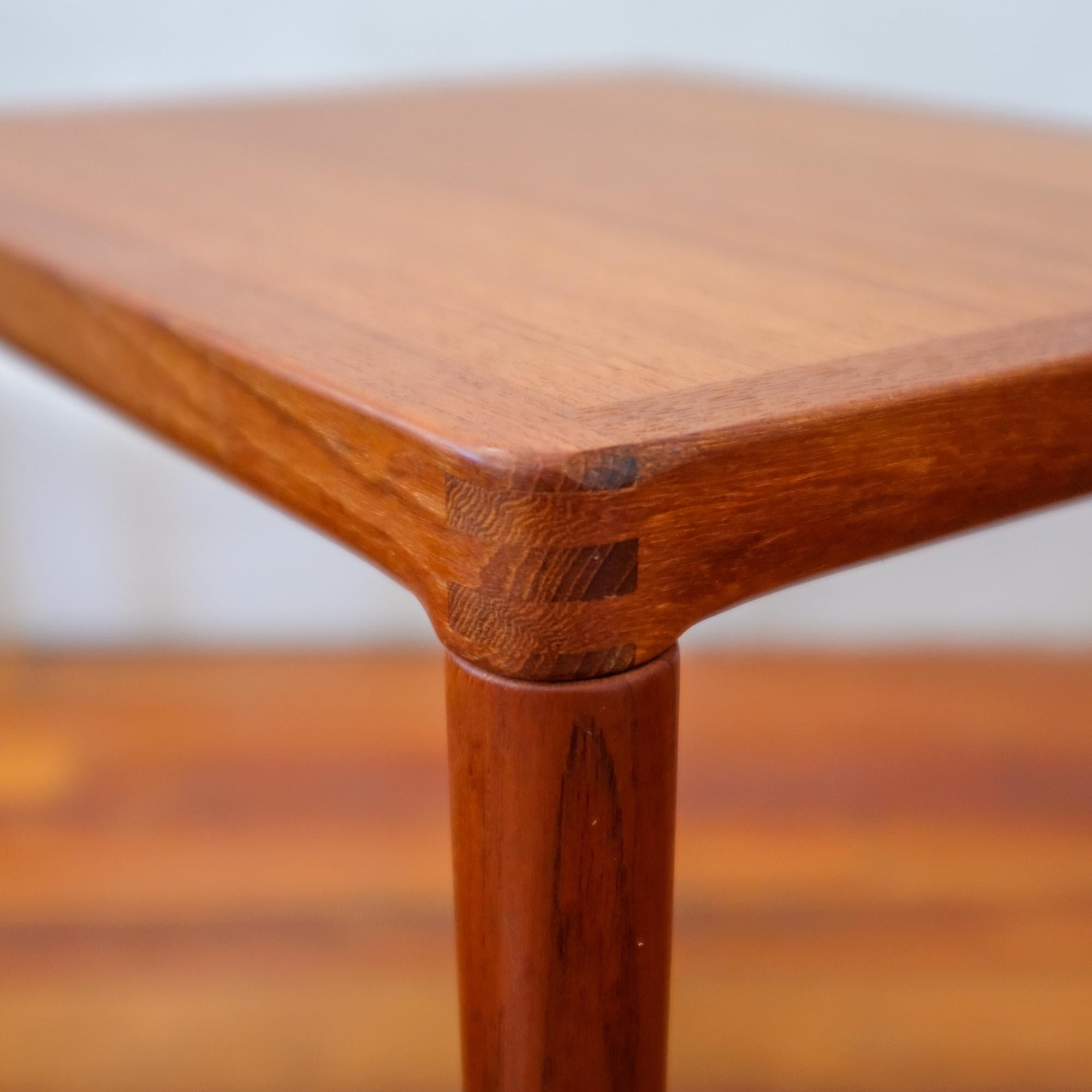 Mid-Century Modern Pair of Teak Side Tables by H. W. Klein