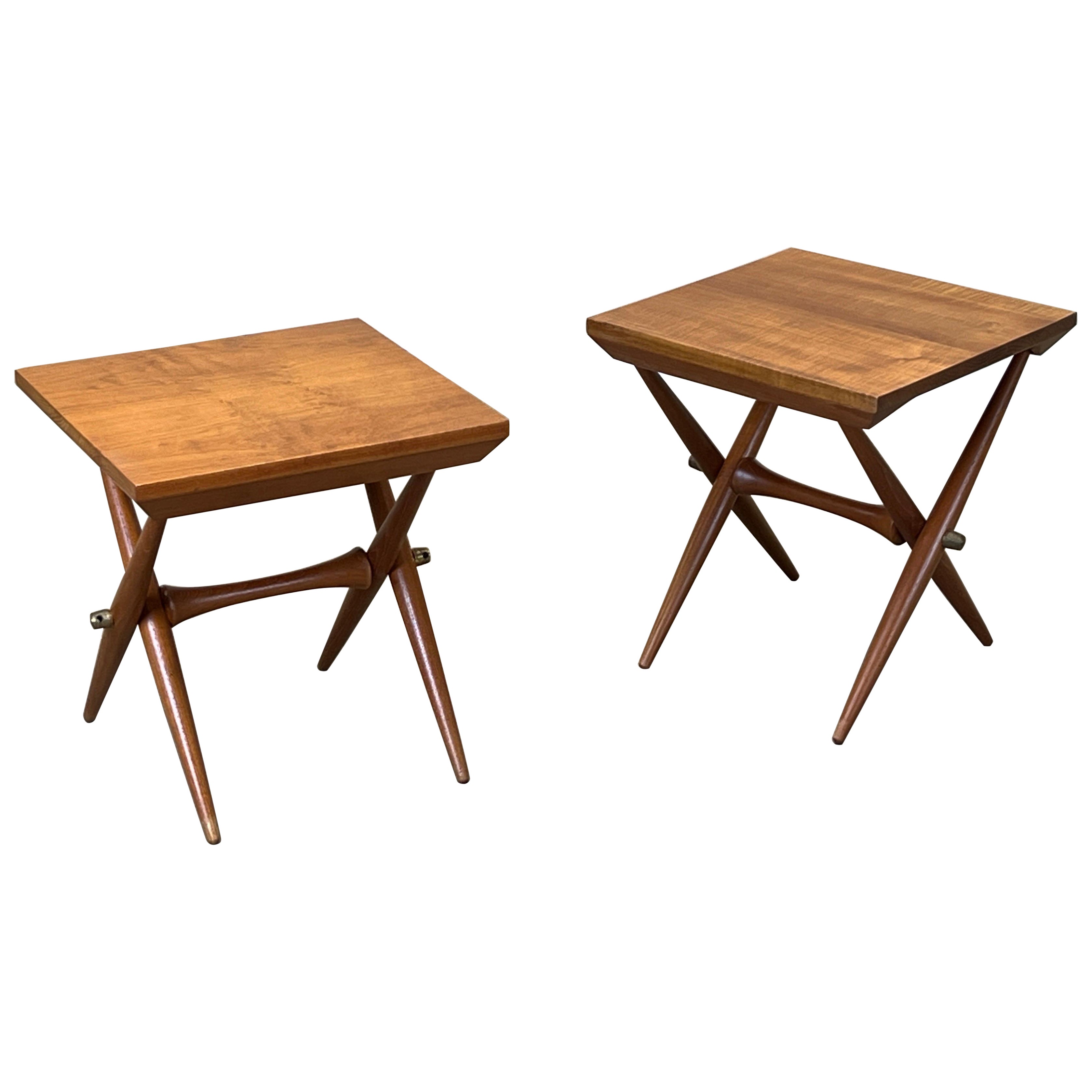 Coppia di tavolini in teak di Jens Quistgaard