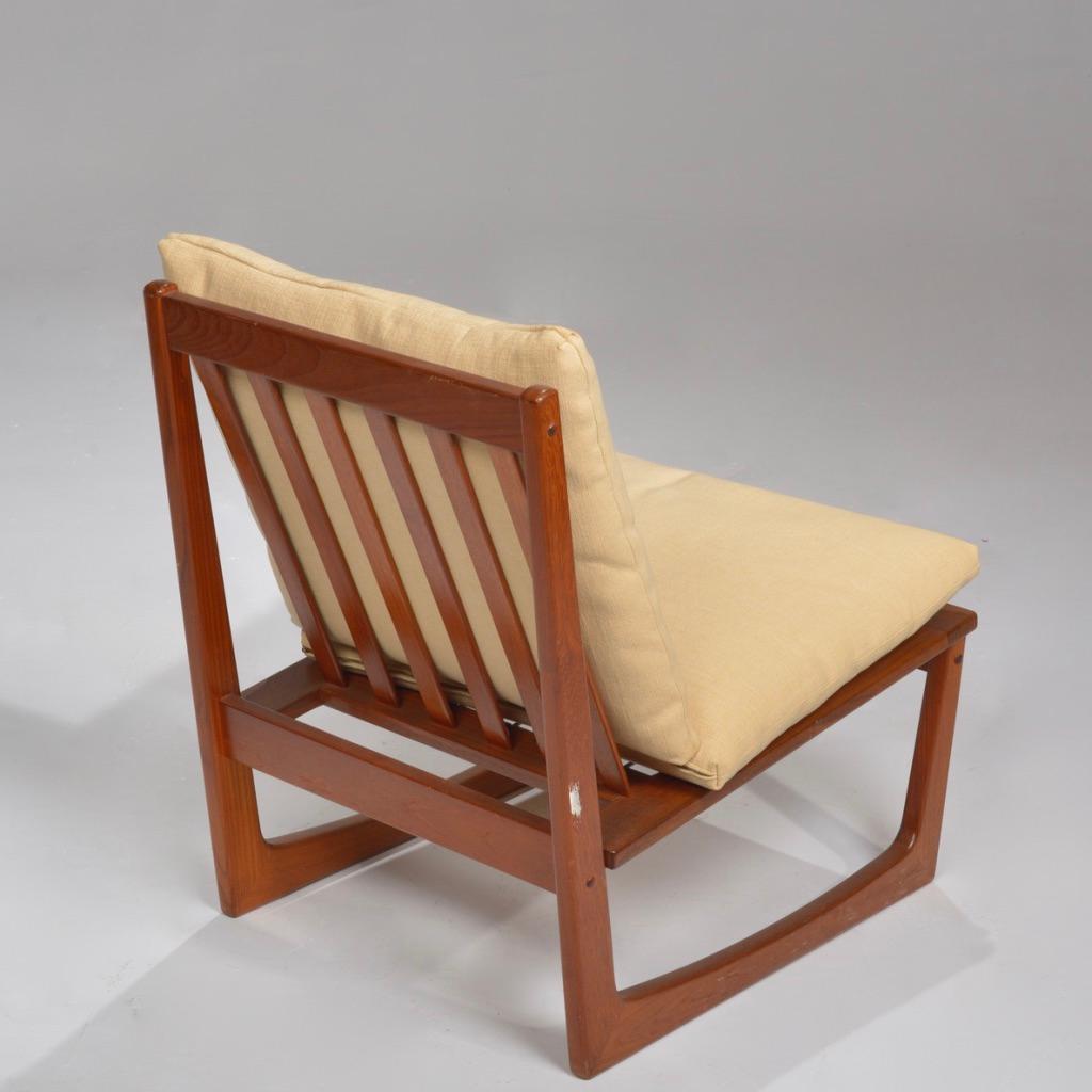Pair of Teak Slipper Chairs by Jacob Kjaer In Good Condition In Los Angeles, CA