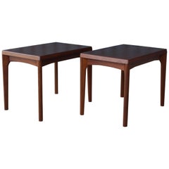 Pair of Teak Tables by Henning Kaerjnulf for Vejle Stole, Denmark, 1960s Pair of Teak Tables by Henning Kaerjnulf for Vejle Stole, Denmark, 1960s