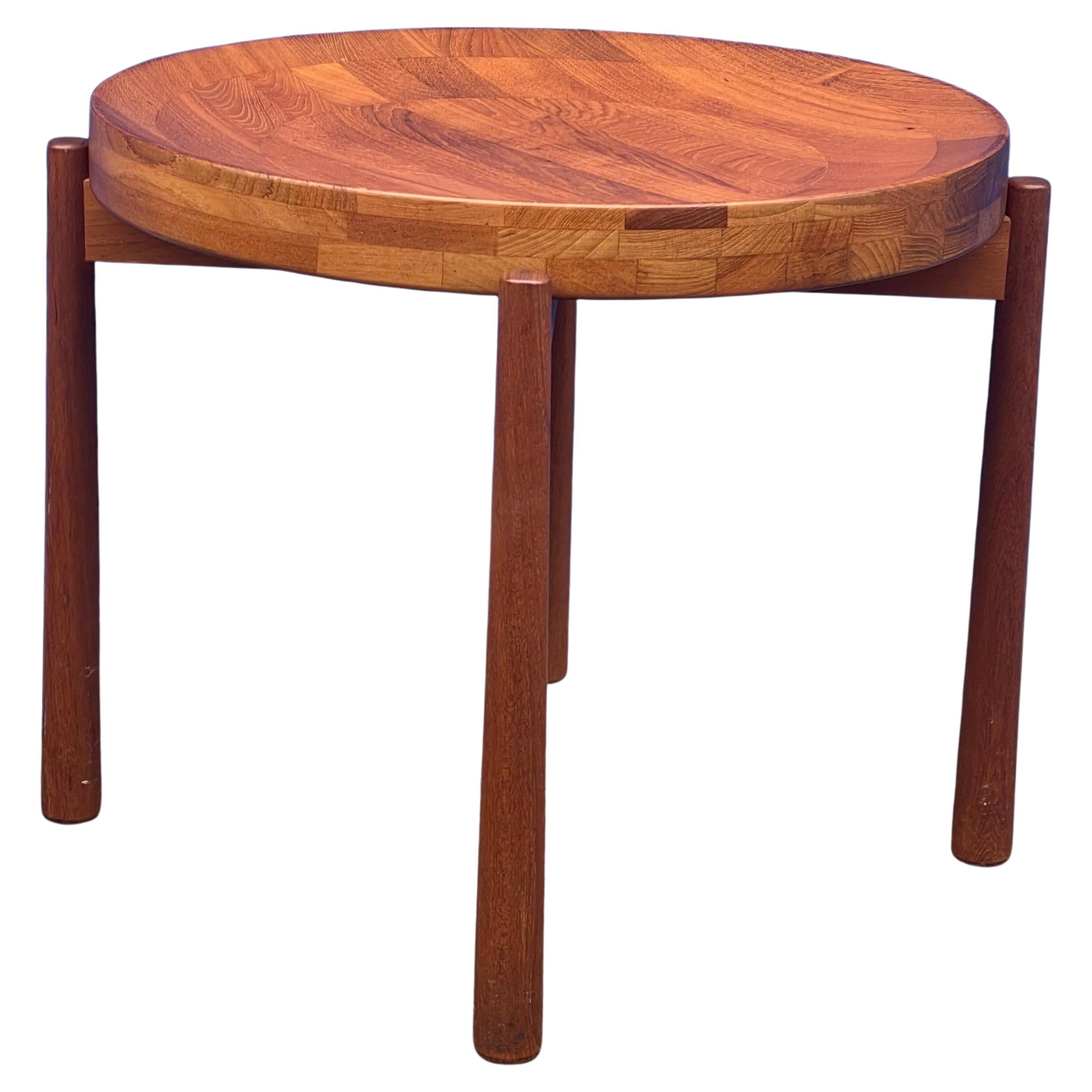 Swedish Pair of Teak Tray Side Tables Attributed to Jens Quistgaard for DUX of Sweden For Sale