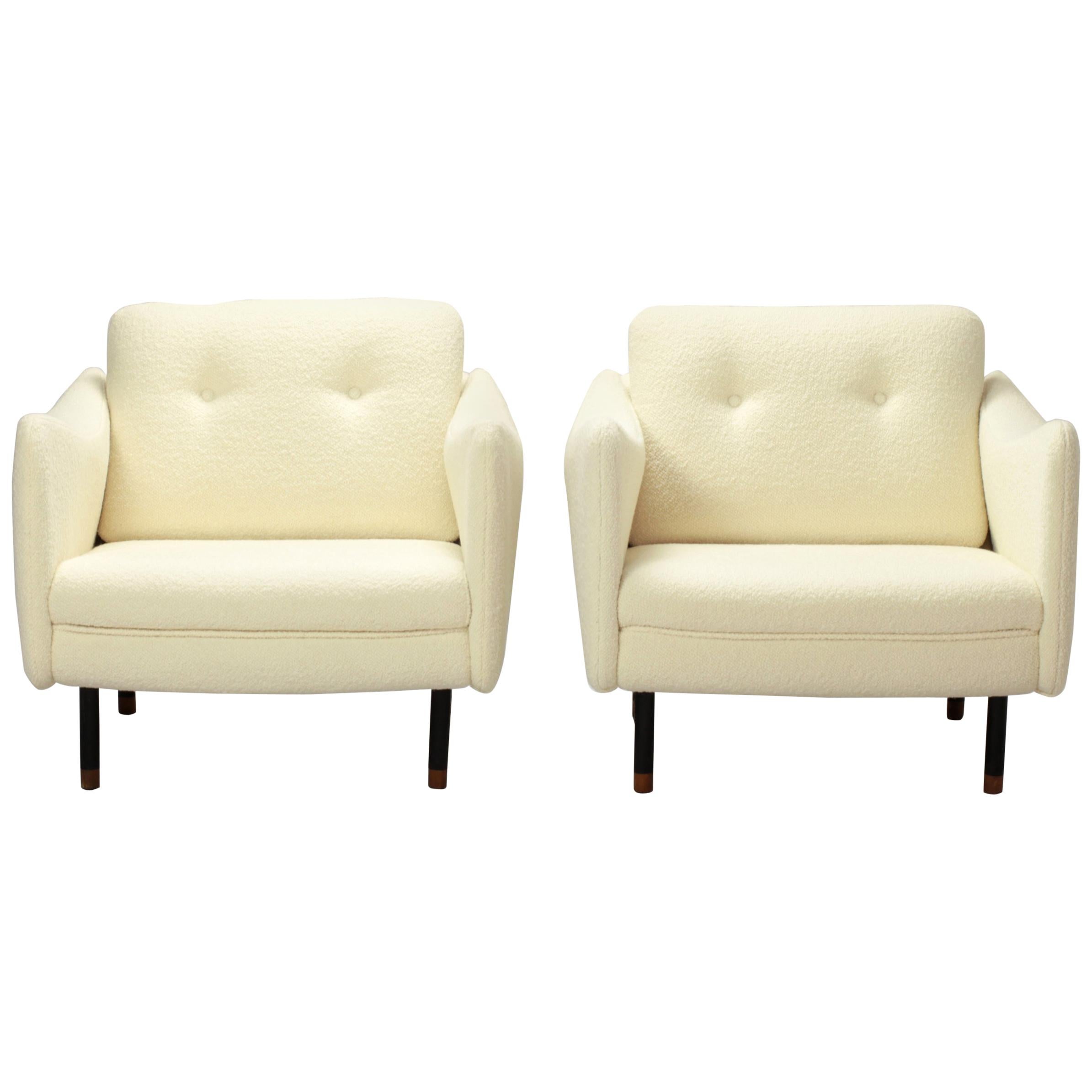 Pair of Teckel Armchairs by Michel Mortier for Steiner, Early 1960s