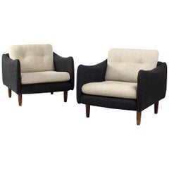 Pareja de sillones Teckel de Michel Mortier para Steiner, Francia, años 60