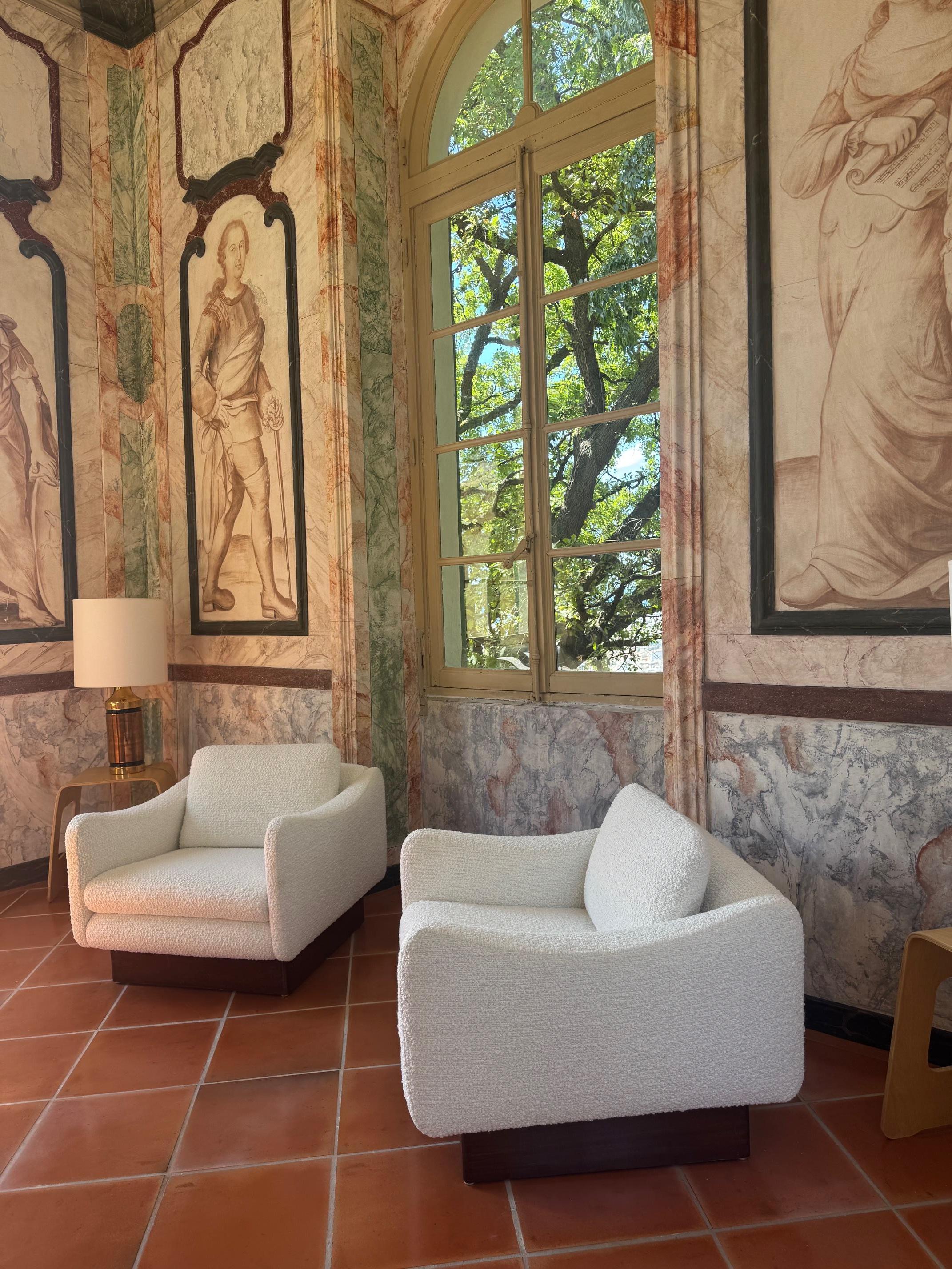 Paire de chaises longues 