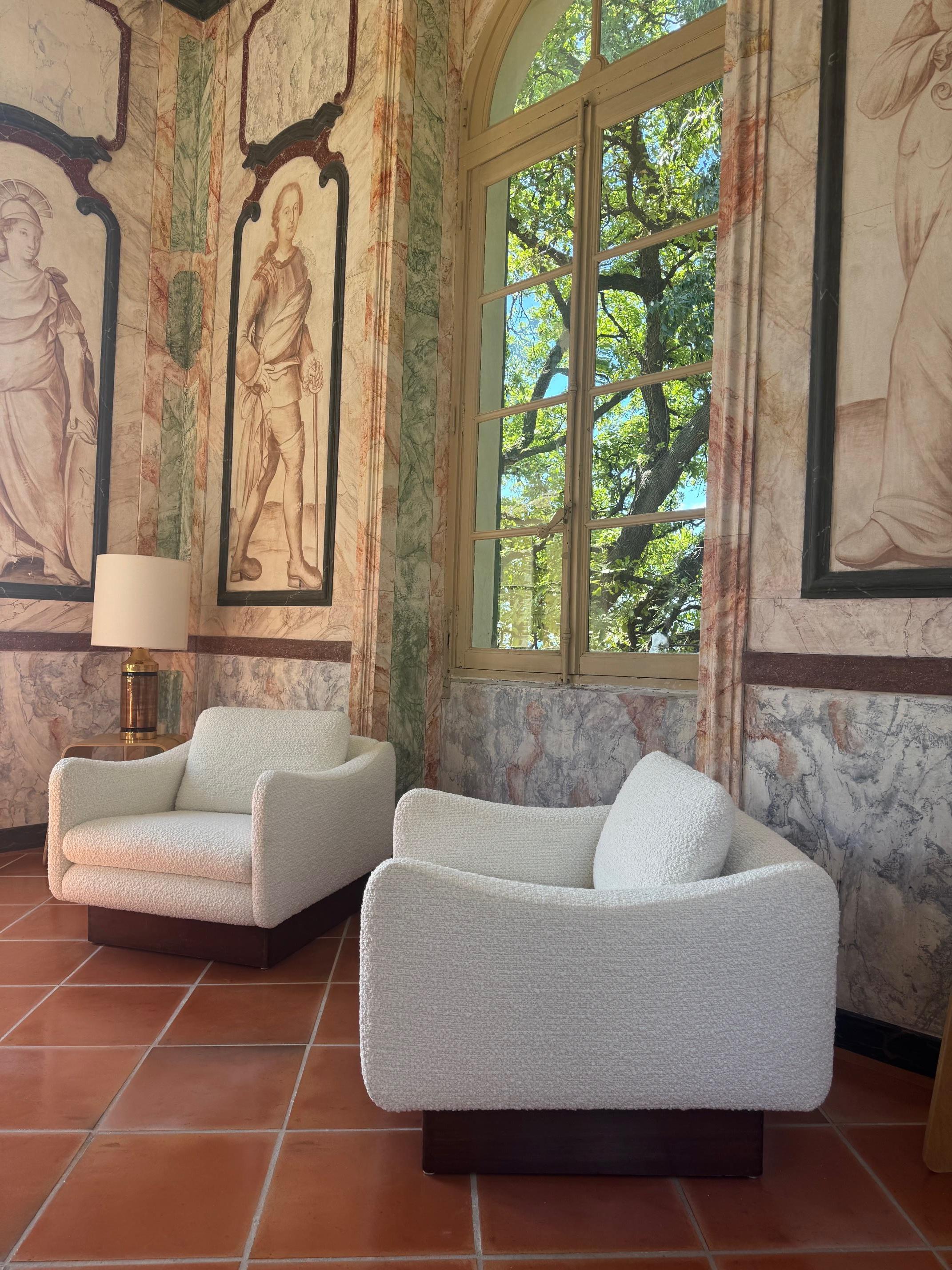 Paire de chaises longues 