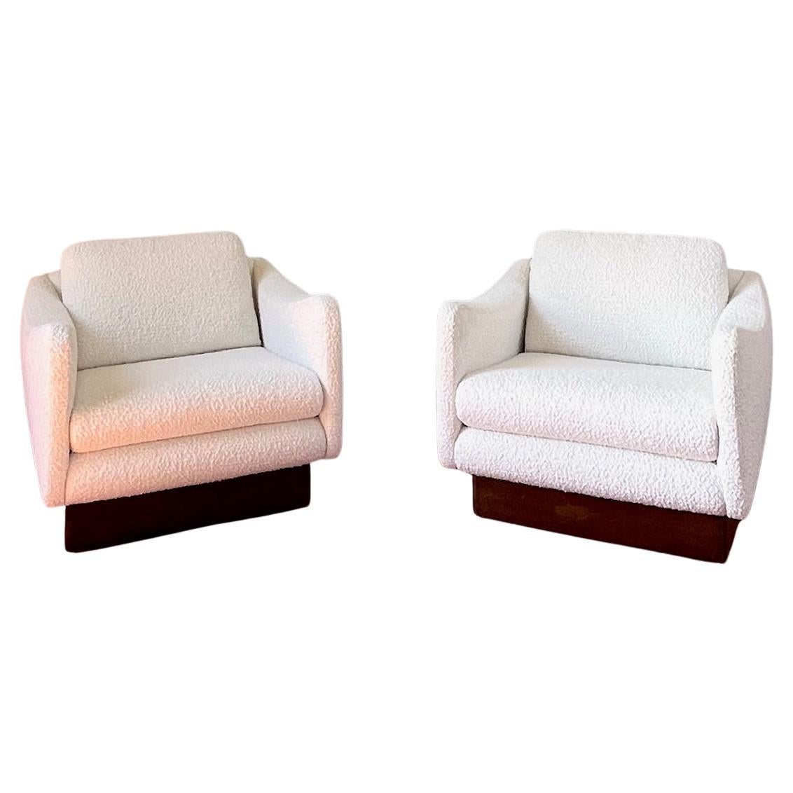 Français Paire de chaises longues 
