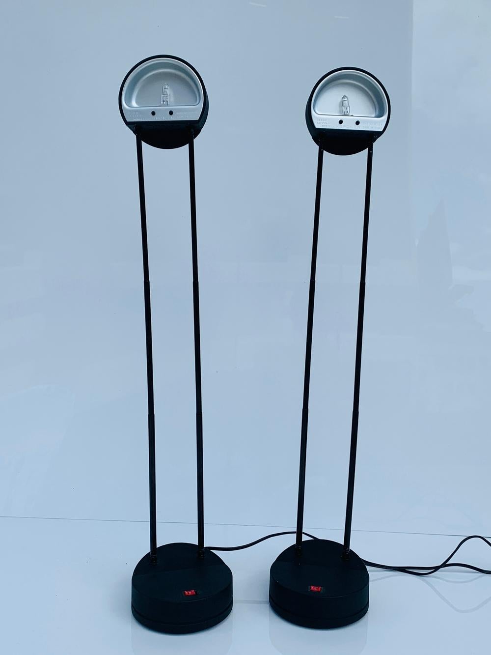 Pair of Telescoping Lamps by Stefano Cevoli for Vermezzo In Good Condition In Los Angeles, CA