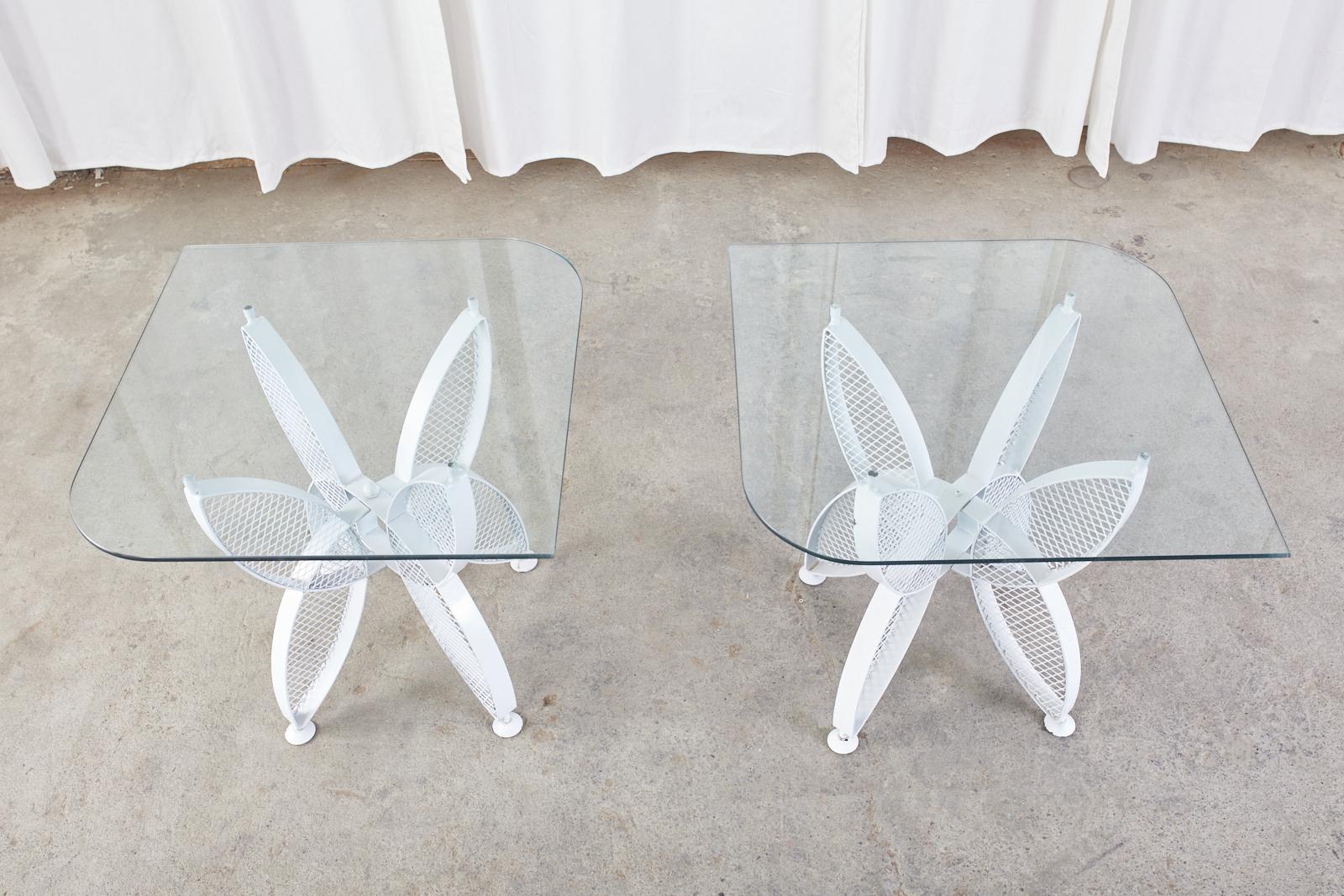 Mid-Century Modern Pair of Tempestini for Salterini Butterfly Drink Tables