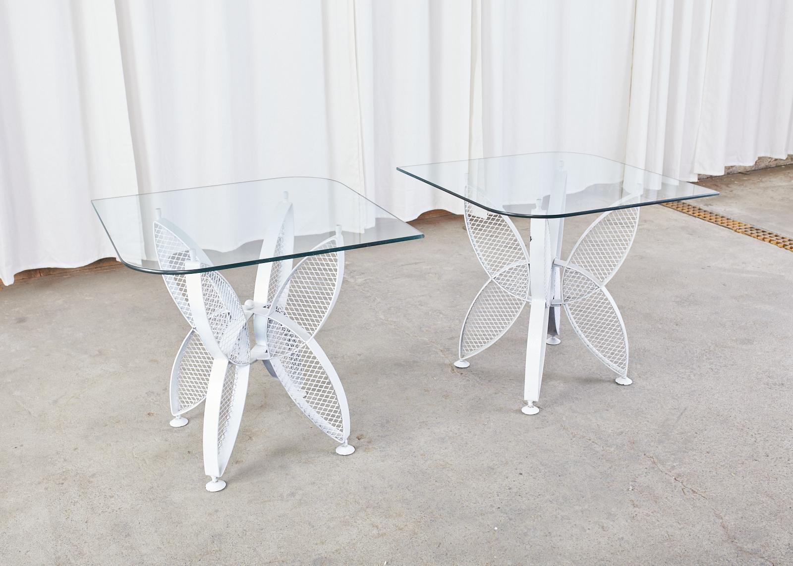 American Pair of Tempestini for Salterini Butterfly Drink Tables