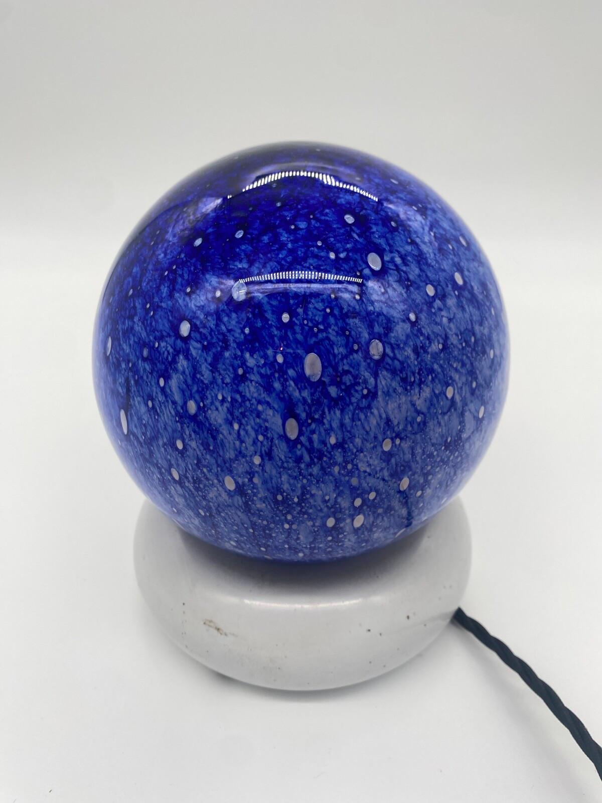 Mid-Century Modern Paire de lampes de bureau Temptation en verre et céramique par Targetti Sankey, 1970 en vente