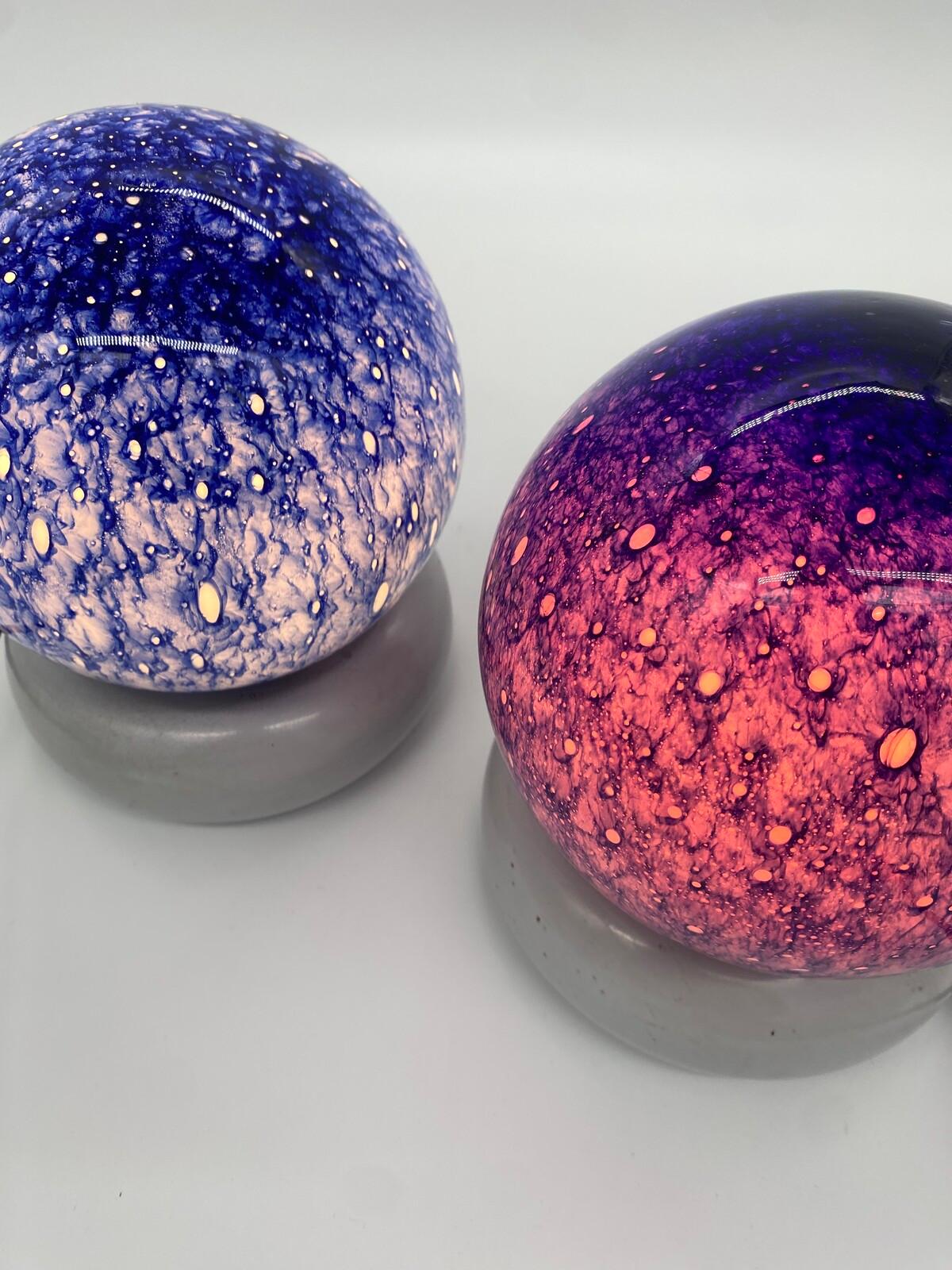 Céramique Paire de lampes de bureau Temptation en verre et céramique par Targetti Sankey, 1970 en vente