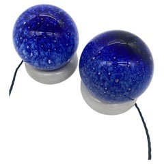 Pair of "Temptation" Glass and Ceramic Table Lamps by Targetti Sankey, 1970s