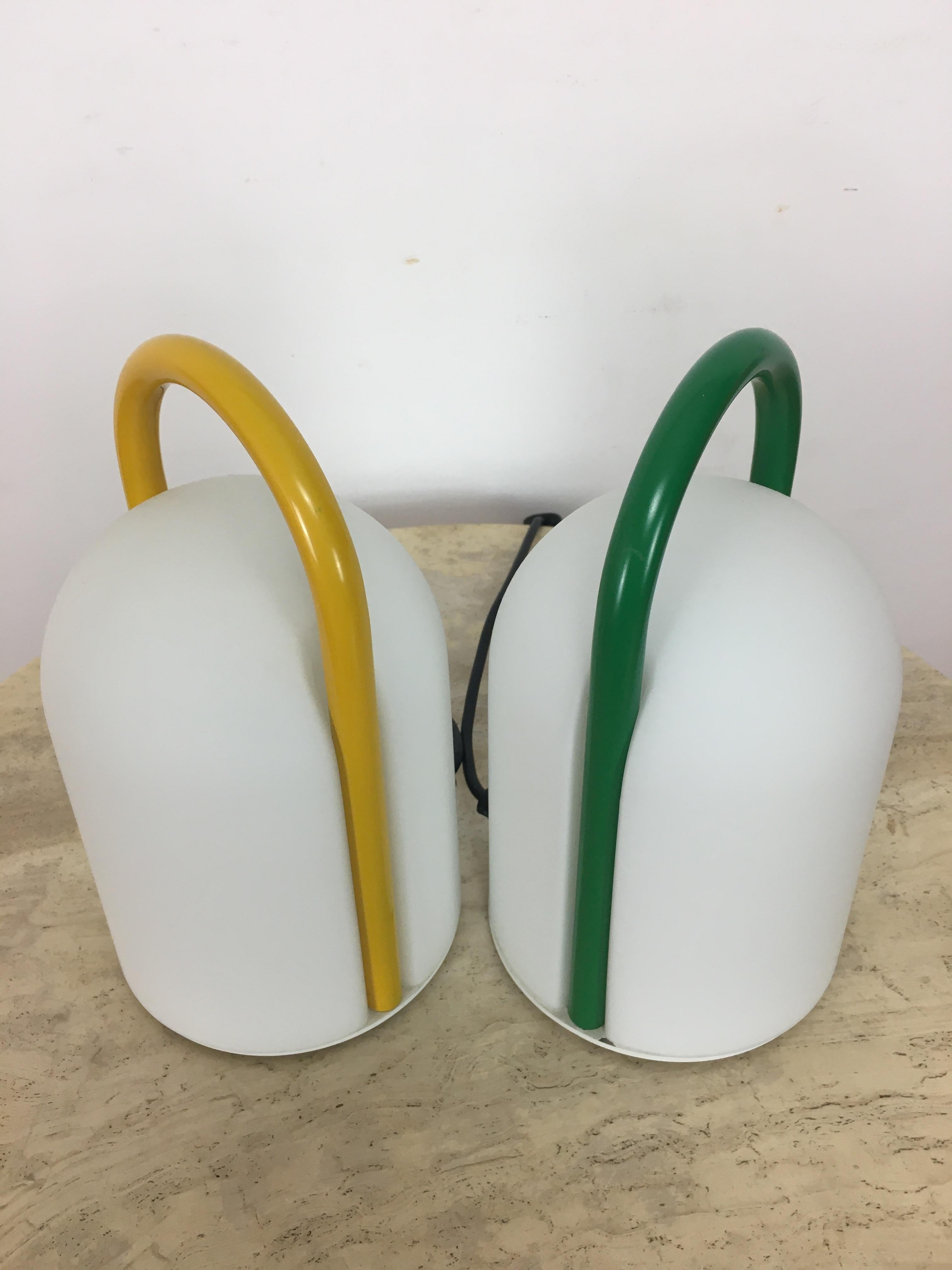 Tender-Tischlampen von Romolo Lanciani für Tronconi, Italien, 1980er Jahre, Paar im Angebot 4