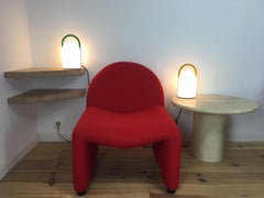 Paire de lampes de table Tender de Romolo Lanciani pour Tronconi, Italie, années 1980