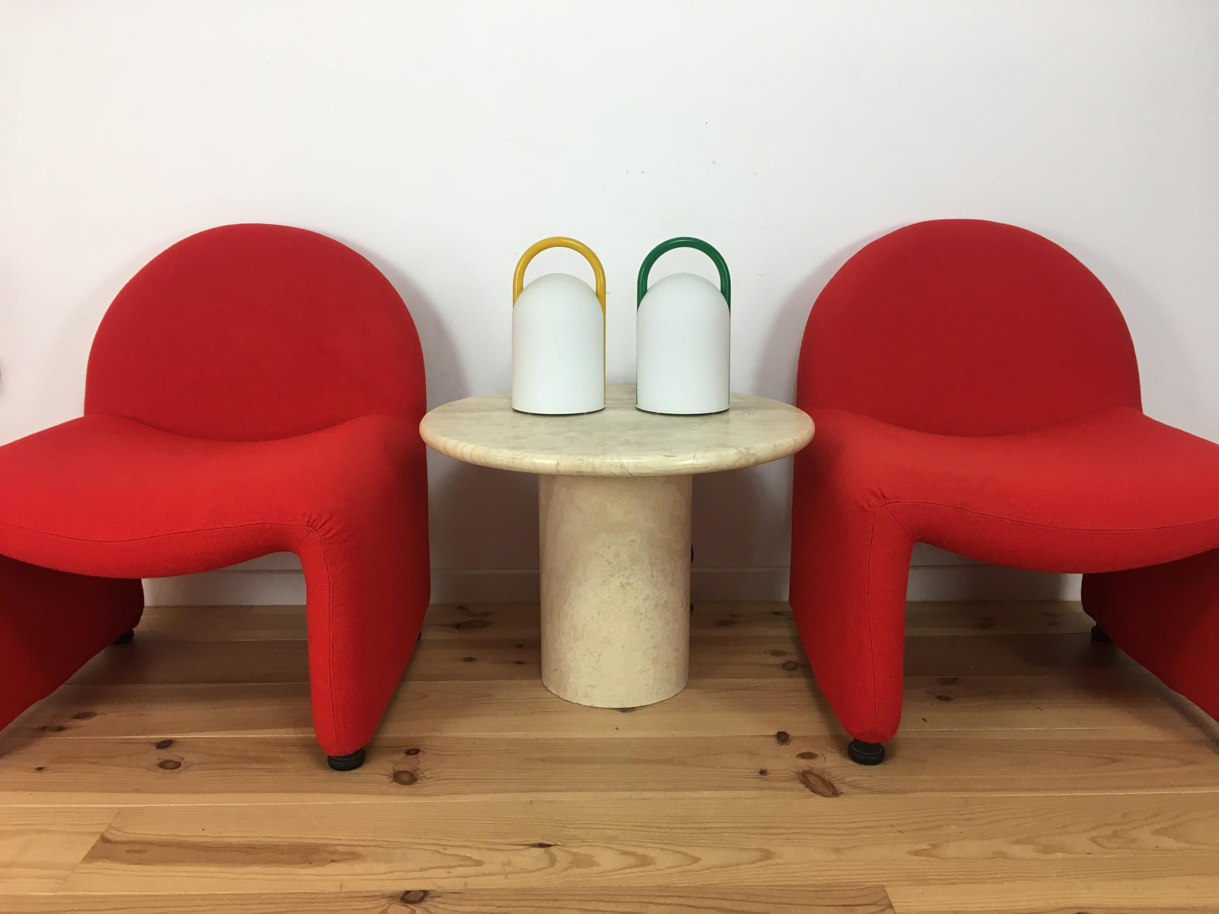 Tender-Tischlampen von Romolo Lanciani für Tronconi, Italien, 1980er Jahre, Paar (Italienisch) im Angebot