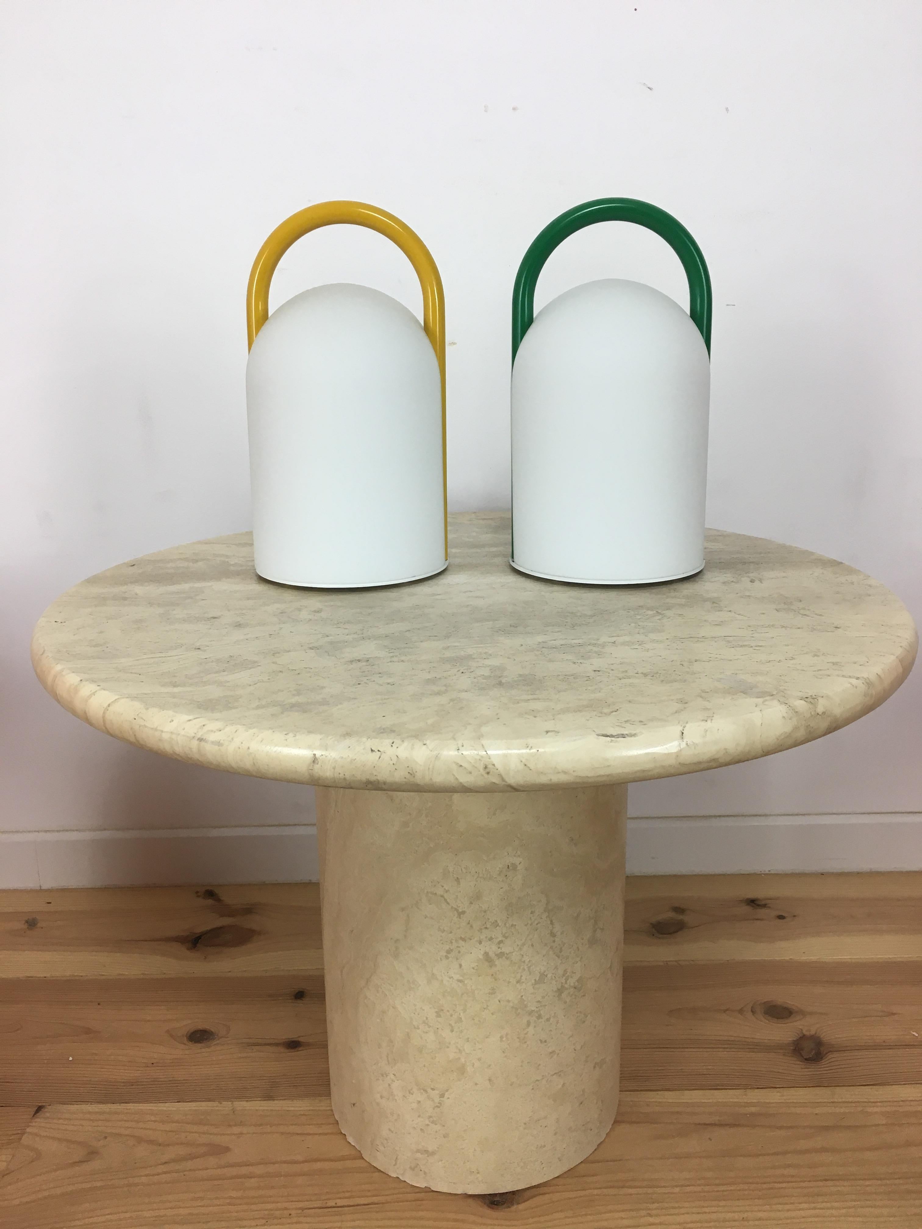 Tender-Tischlampen von Romolo Lanciani für Tronconi, Italien, 1980er Jahre, Paar im Zustand „Gut“ im Angebot in BELFORT, FR
