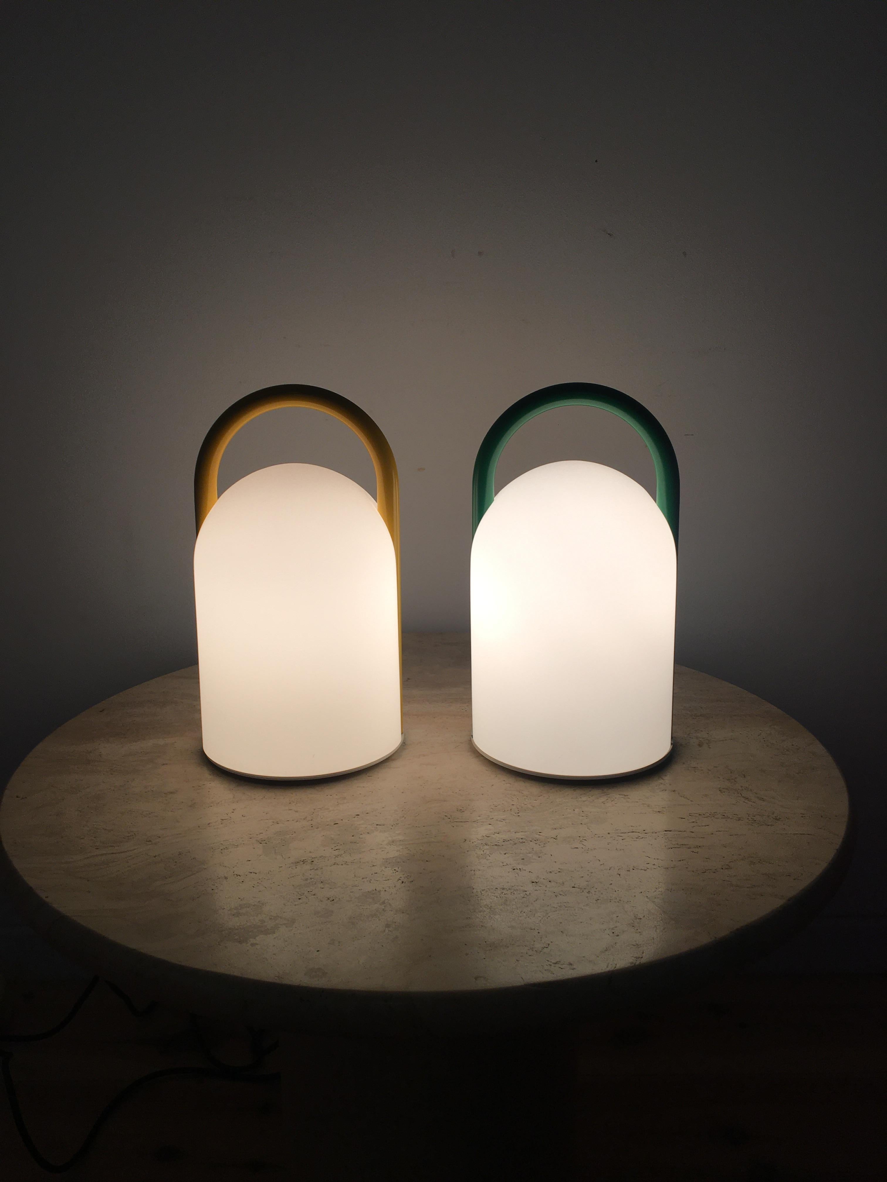 Tender-Tischlampen von Romolo Lanciani für Tronconi, Italien, 1980er Jahre, Paar im Angebot 2