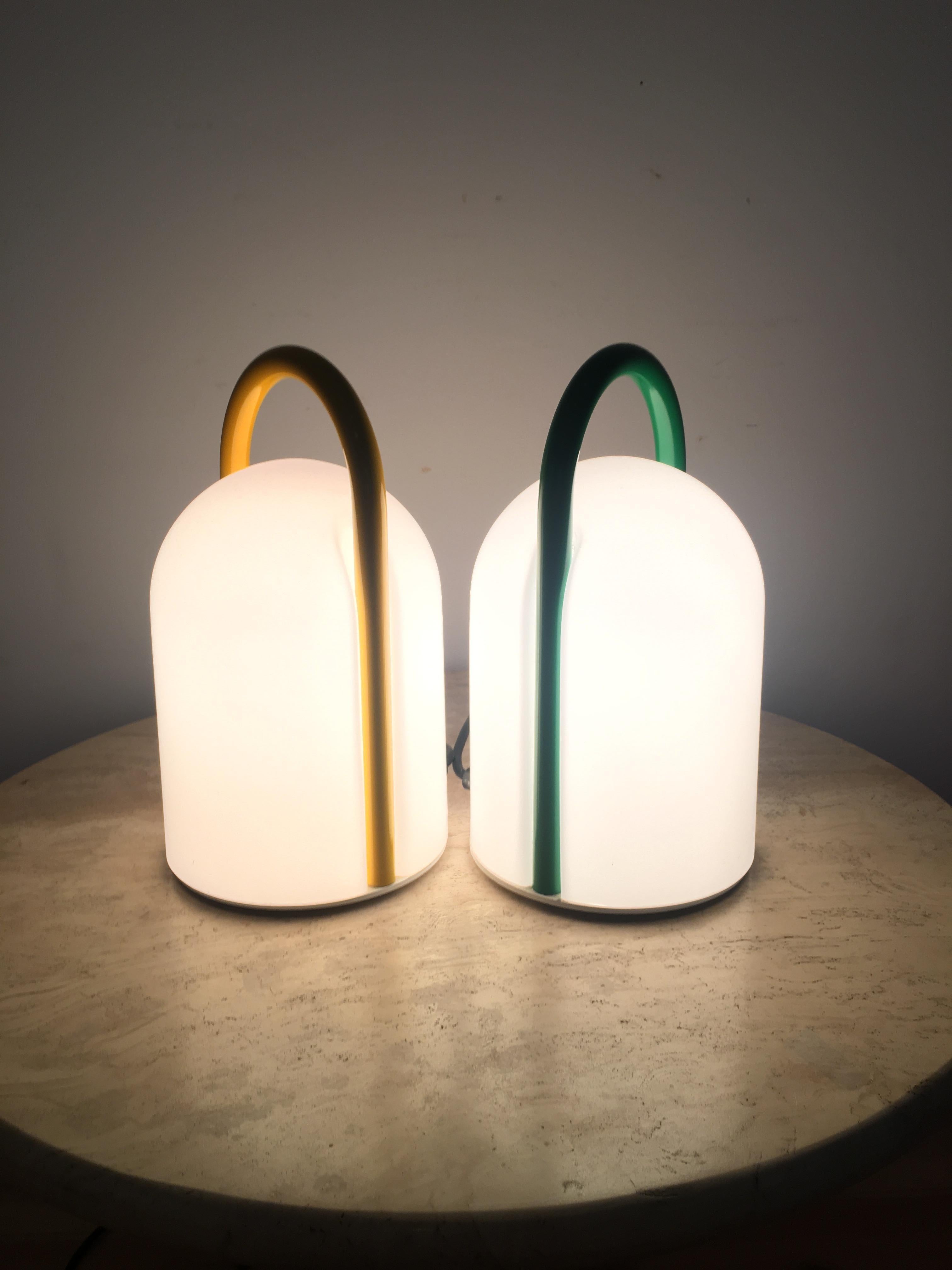 Tender-Tischlampen von Romolo Lanciani für Tronconi, Italien, 1980er Jahre, Paar im Angebot 3