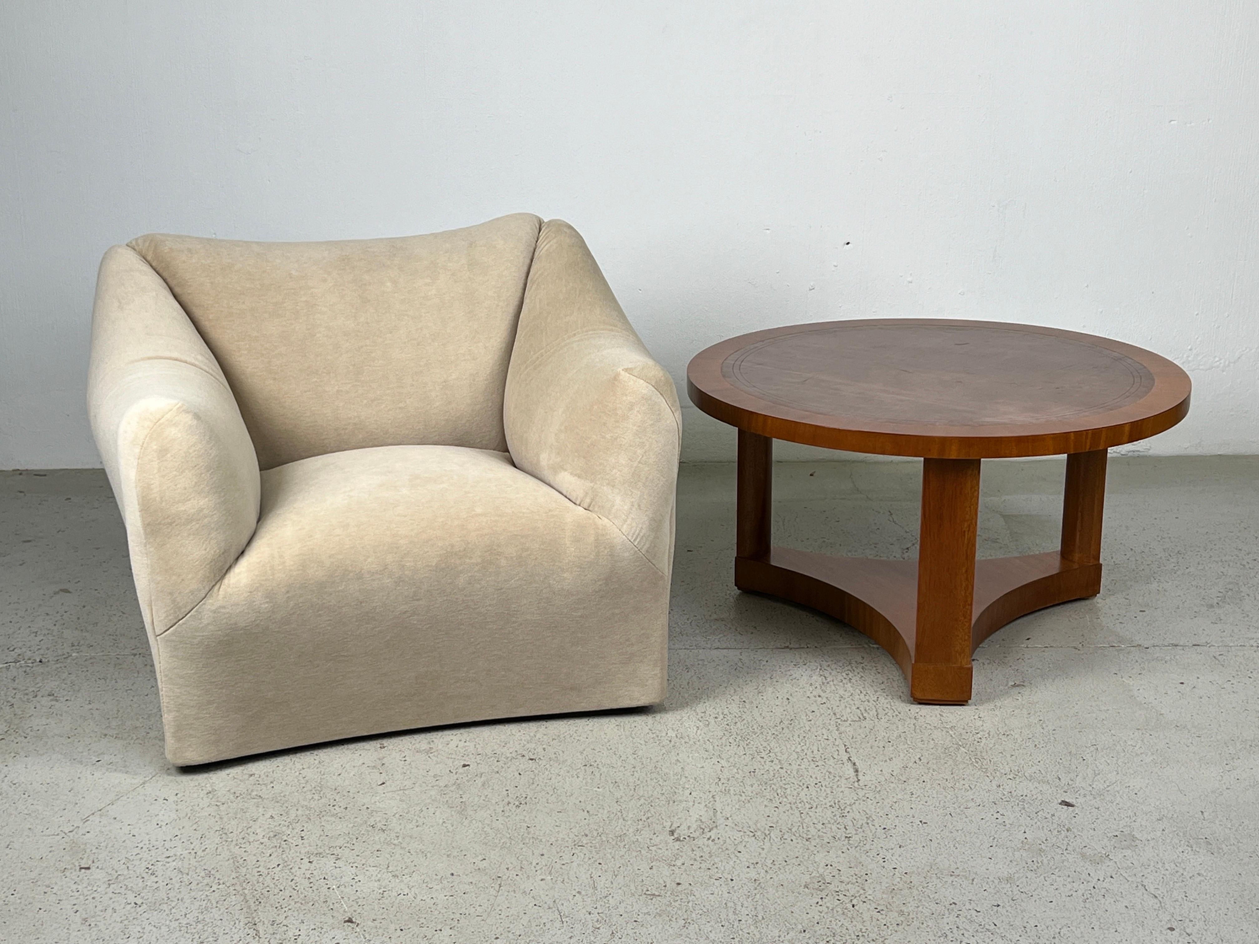 Late 20th Century Pair of Tentazione Lounge Chairs by Mario Bellini in Mohair