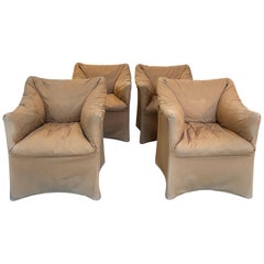 Pair of Tentazione Lounge Chairs for Cassina by Mario Bellini