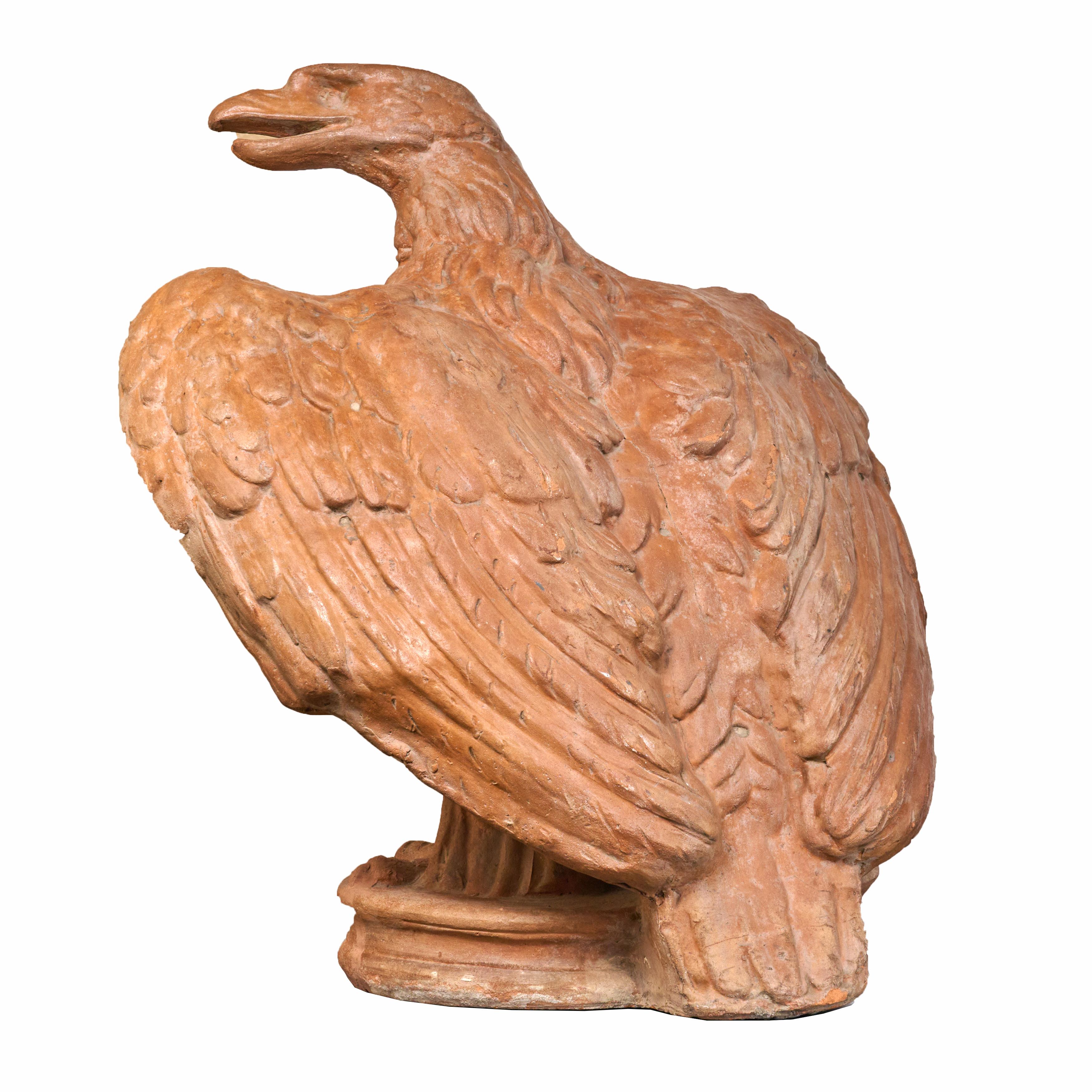 Early 20th Century Pair of Terra Cotta Eagles. 