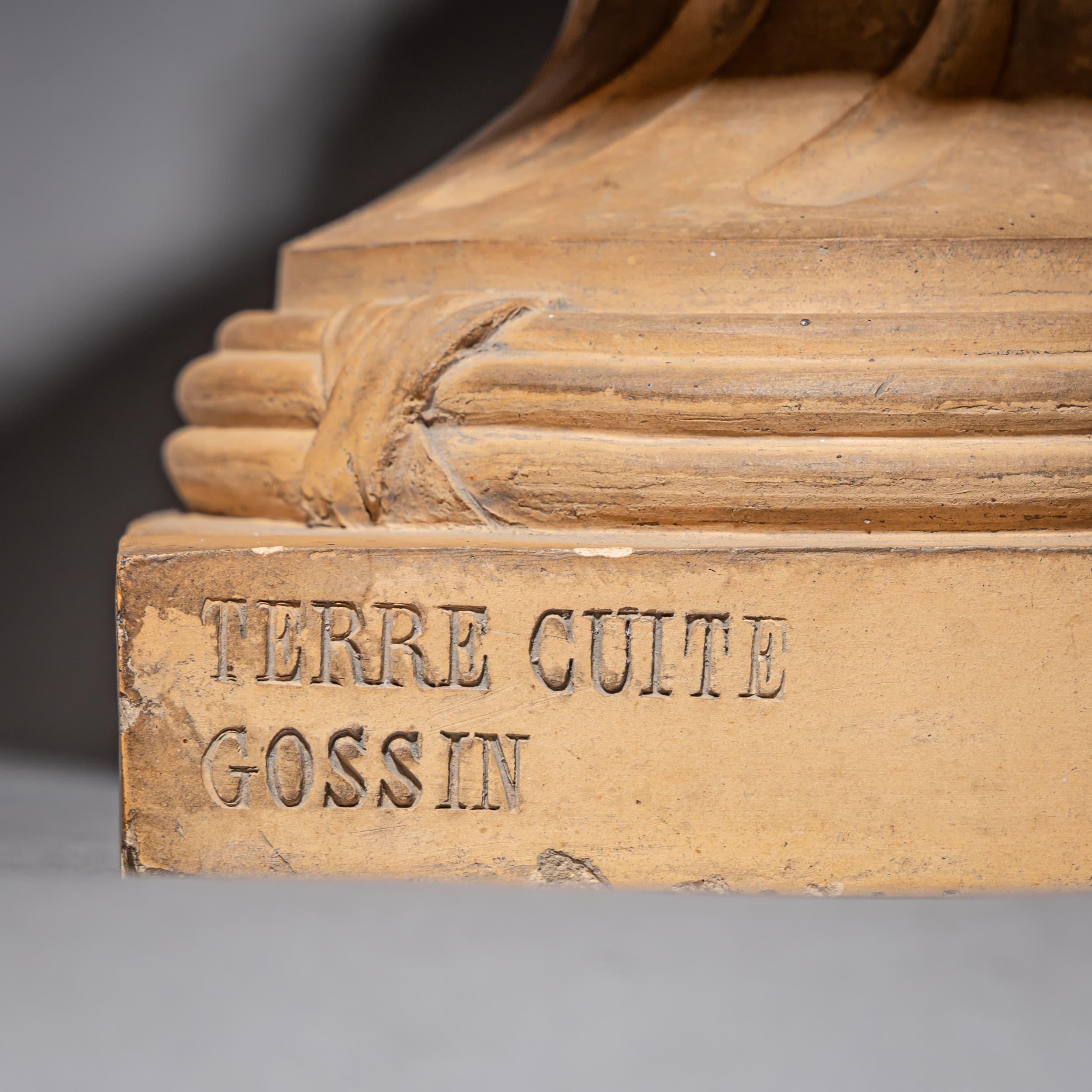 Coppia di Anfore in terracotta di Gossin, Francia, XIX secolo in vendita 3