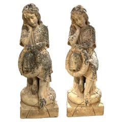 Pair of Terracotta Angels