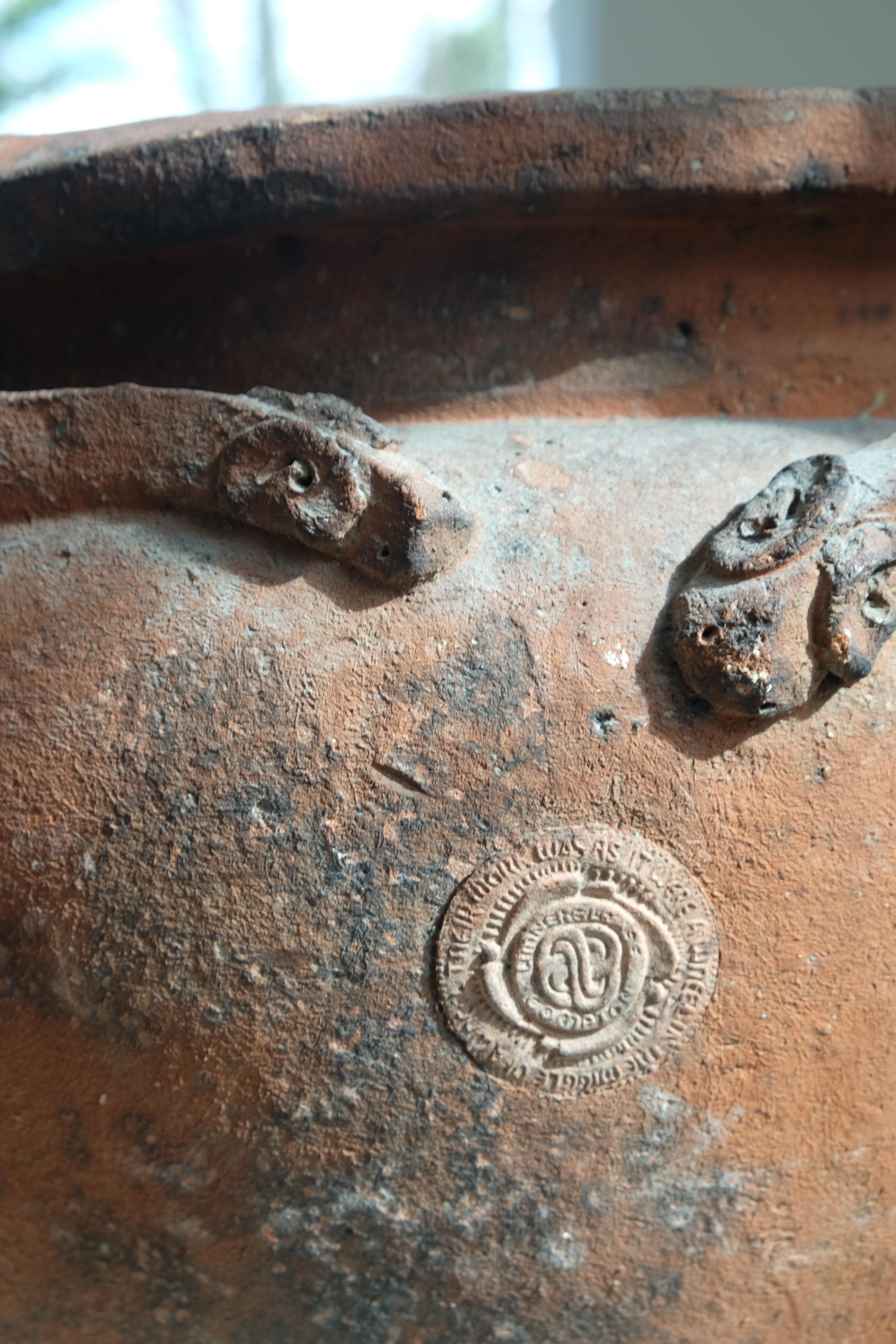 British Pair of Terracotta Compton Snake Pots