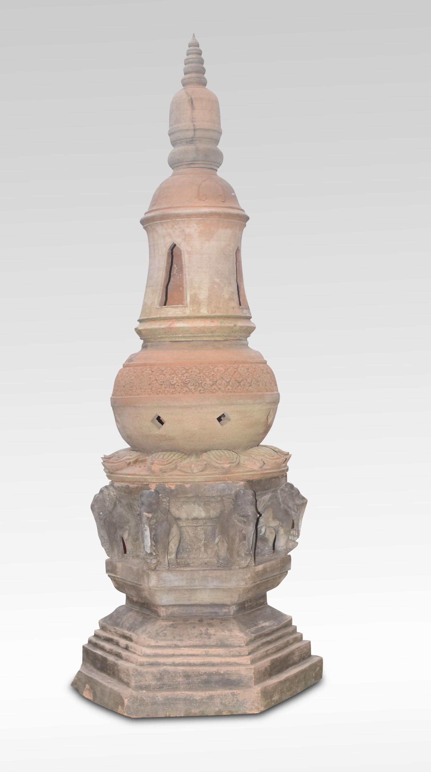 Pareja de faroles de terracota Terracota en venta