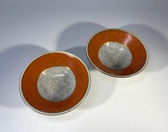 Paire de salières Craquelure de Thorkild Olsen, Royal Copenhagen