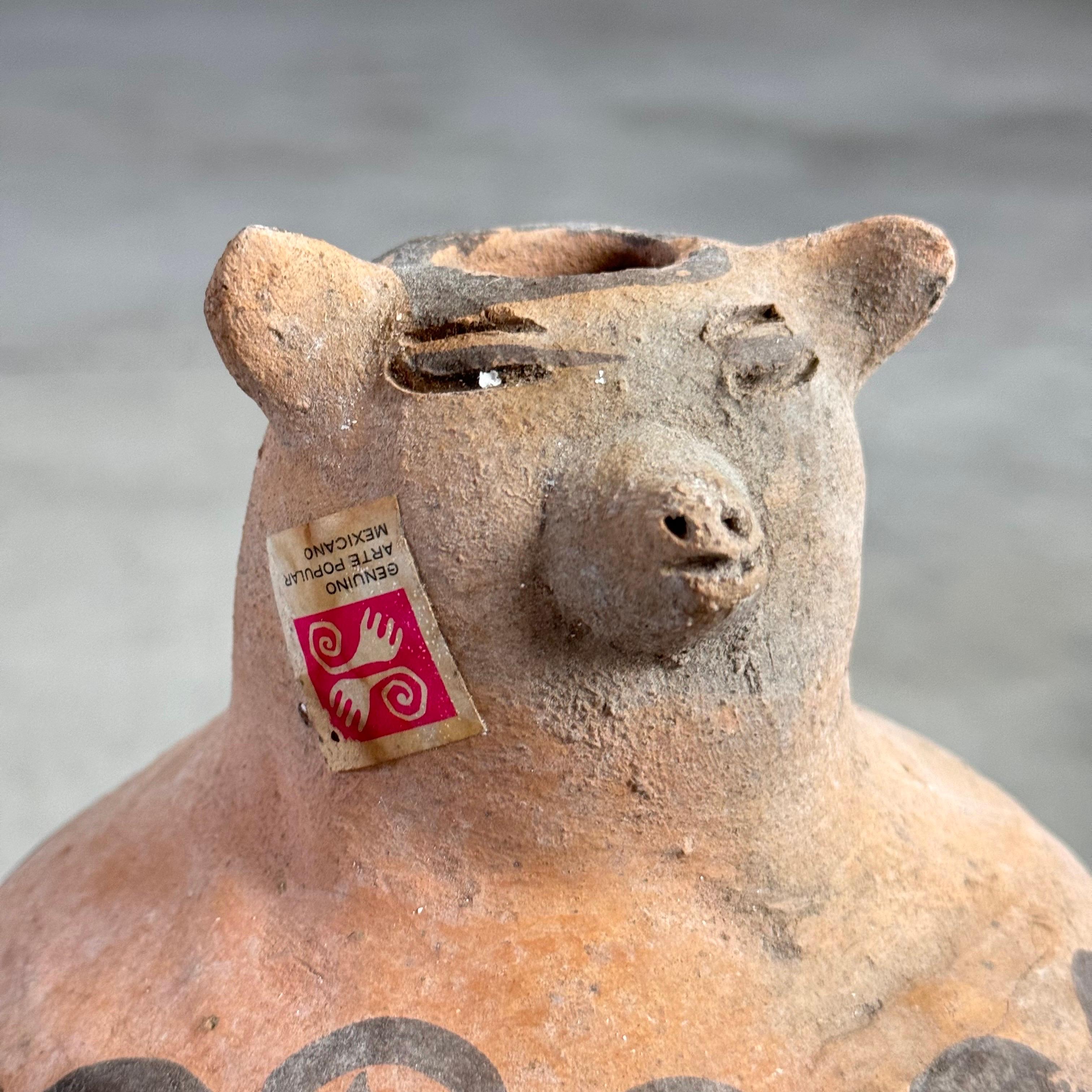 Coppia di brocche in corda di terracotta dal Messico, anni '70 in vendita 4