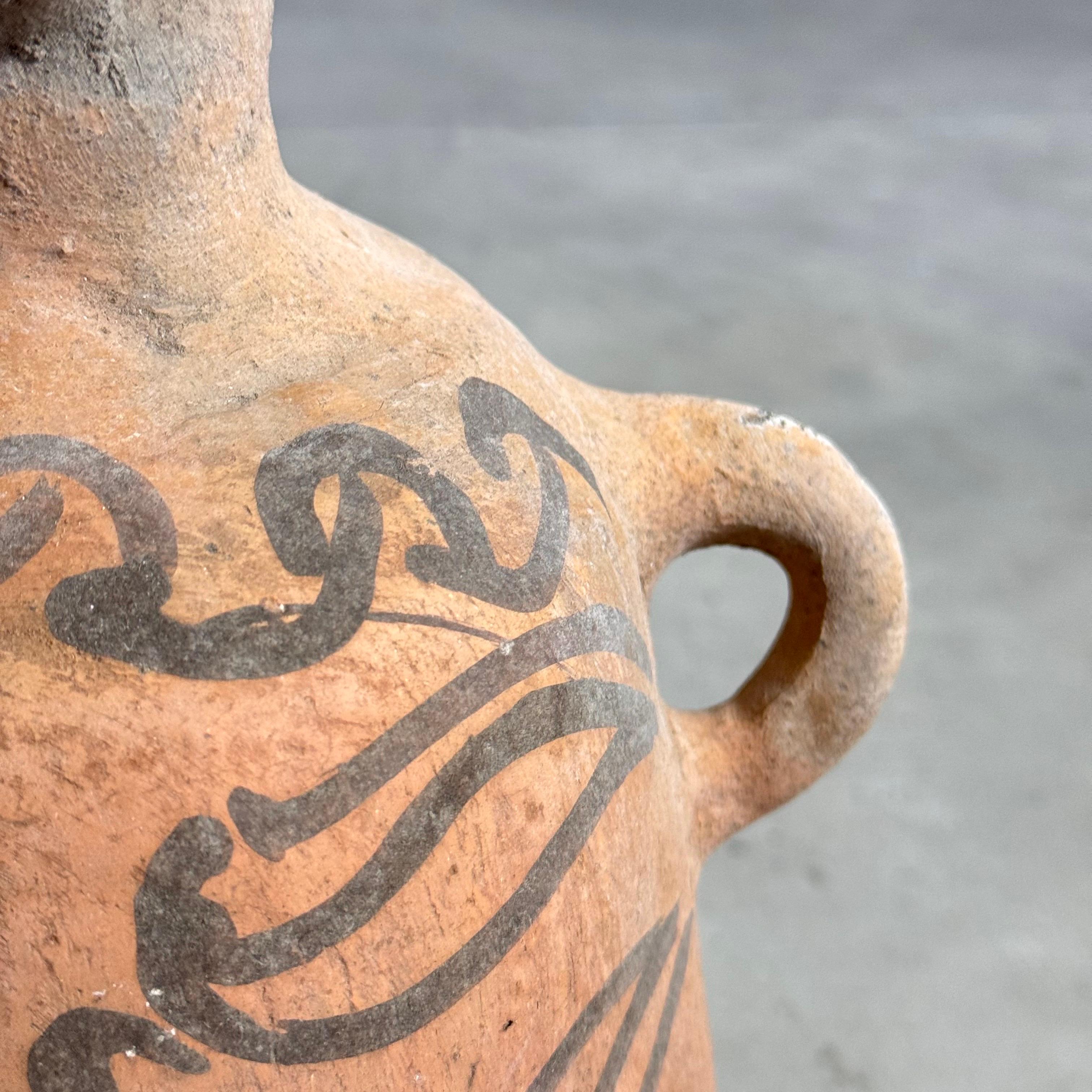 Coppia di brocche in corda di terracotta dal Messico, anni '70 in vendita 1