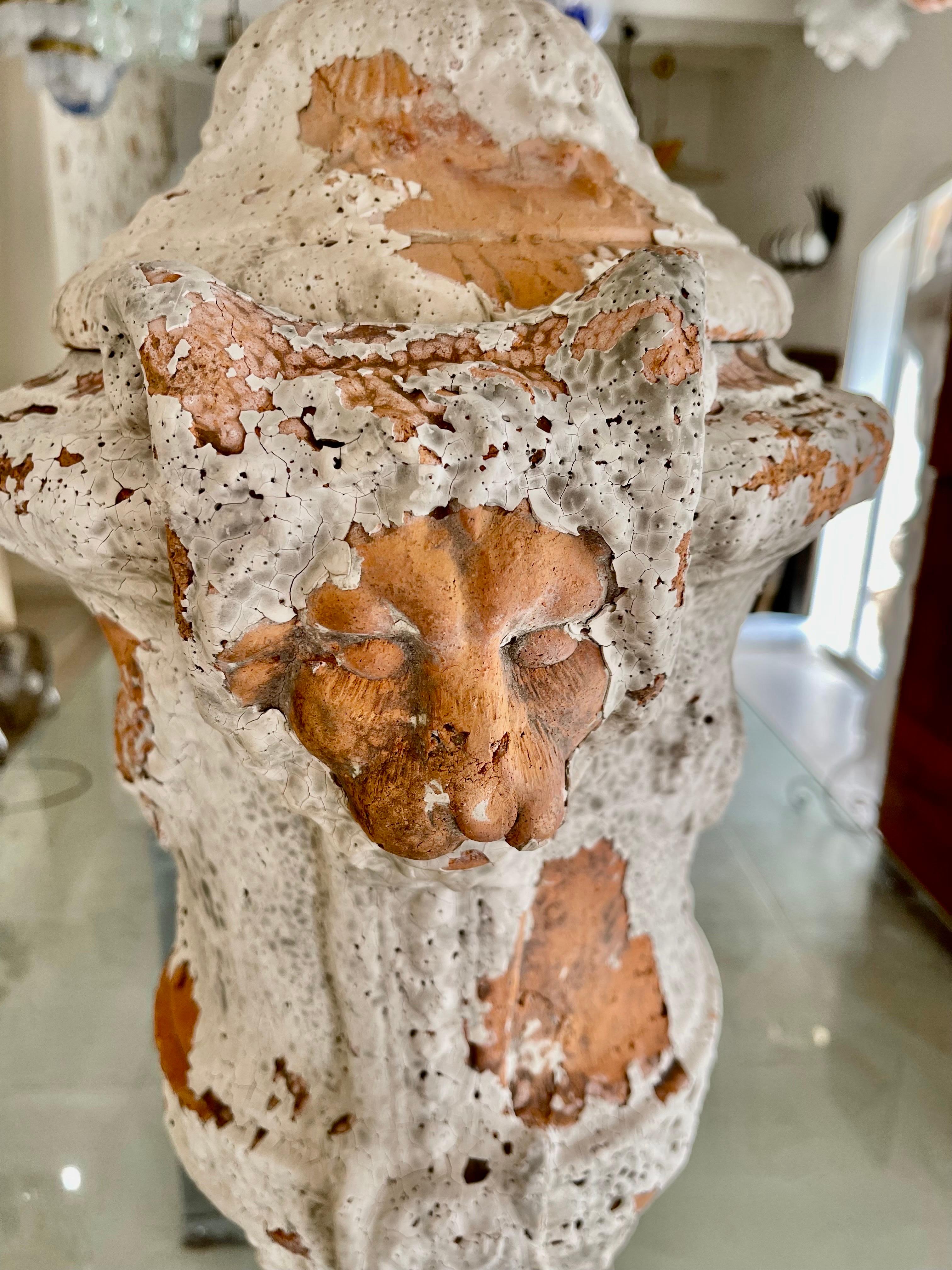 Coppia di vasi in terracotta Urnes castle , Spagna XIXs in vendita 1