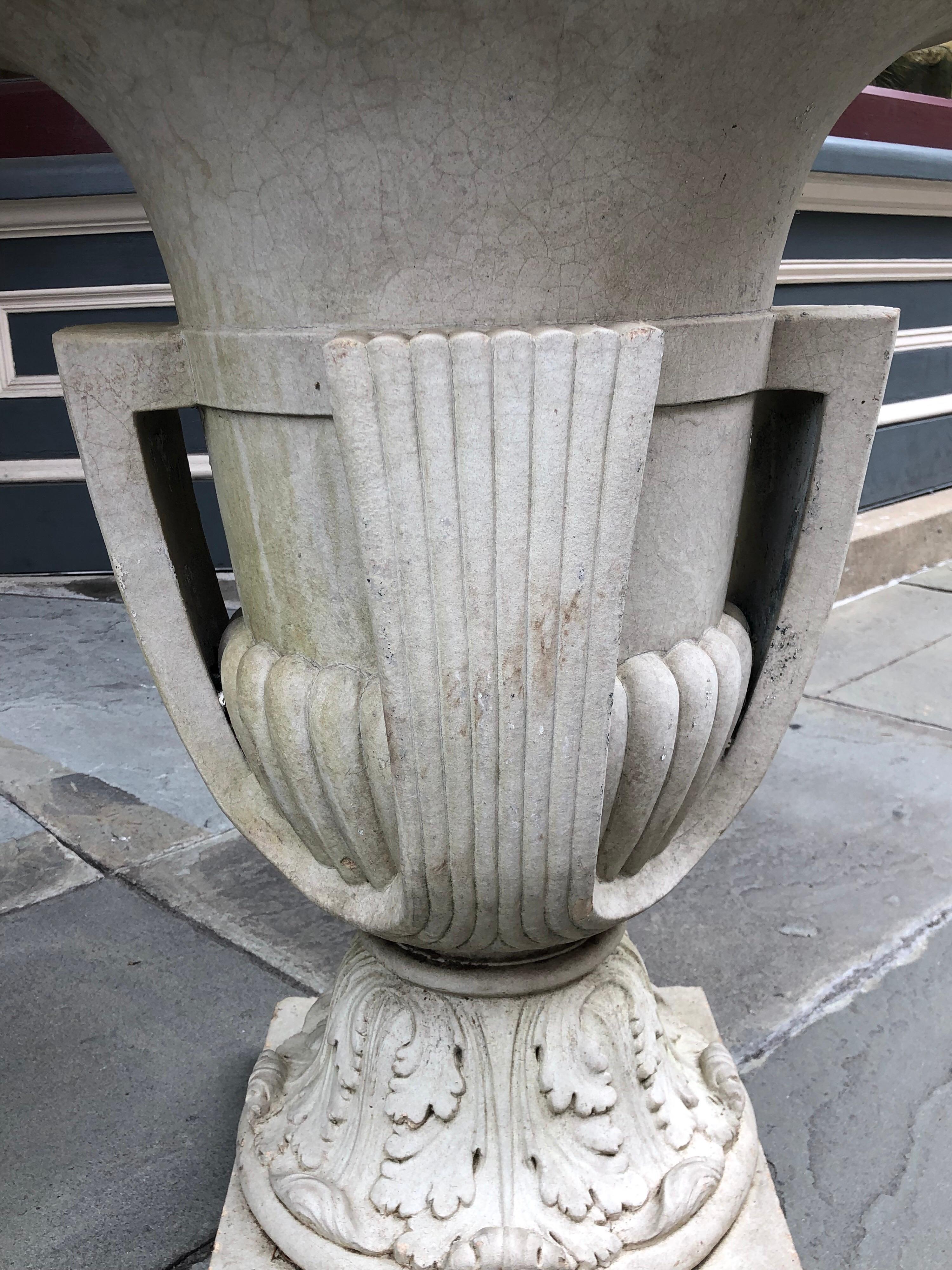 Pair of Terracotta Urns, Signed Galloway Pottery Philadelphia 2