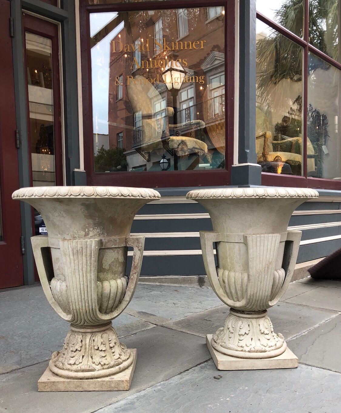 Pair of Terracotta Urns, Signed Galloway Pottery Philadelphia 3
