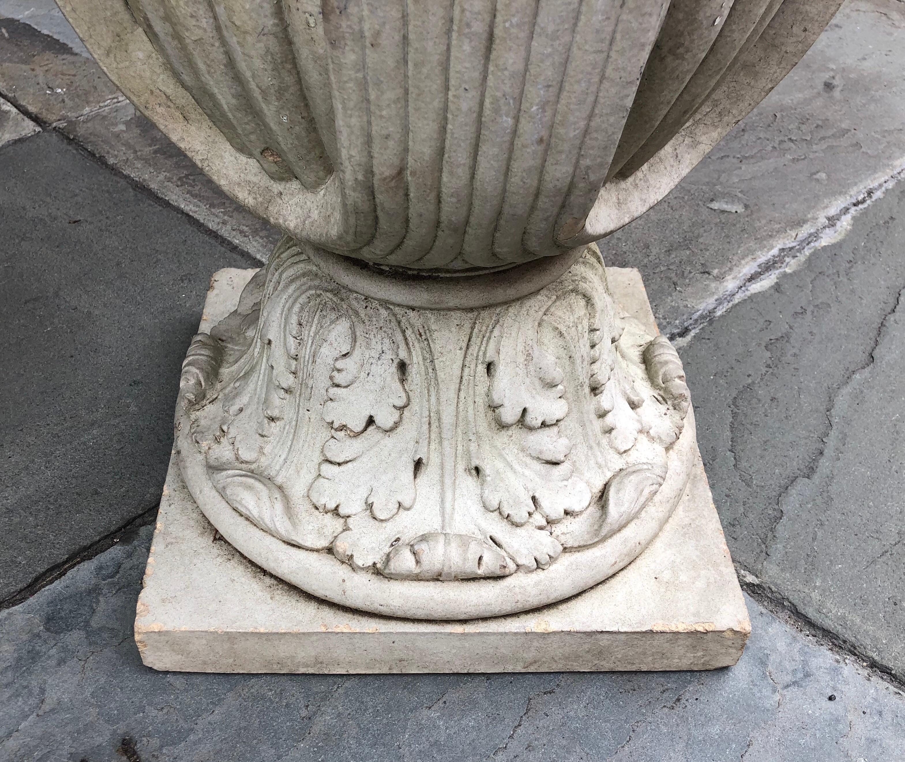 20th Century Pair of Terracotta Urns, Signed Galloway Pottery Philadelphia