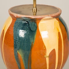 Pair of Terracotta Vases Wired as Lamps